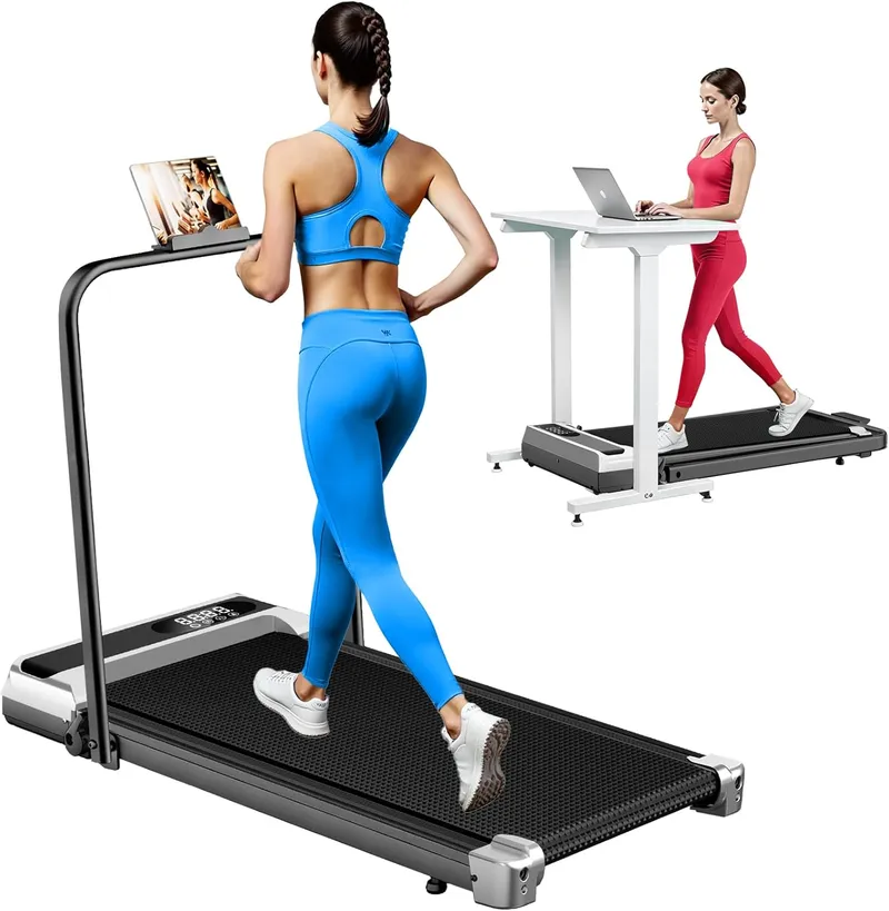ShineMaos Walking Pad Treadmill with Handle Bar for Home Office